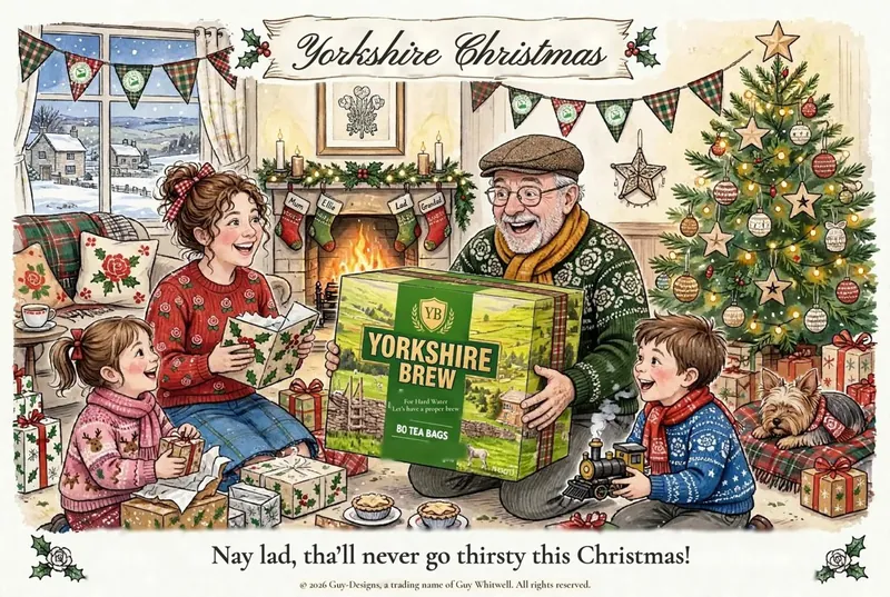 Yorkshire Roast Card Co. Christmas card design